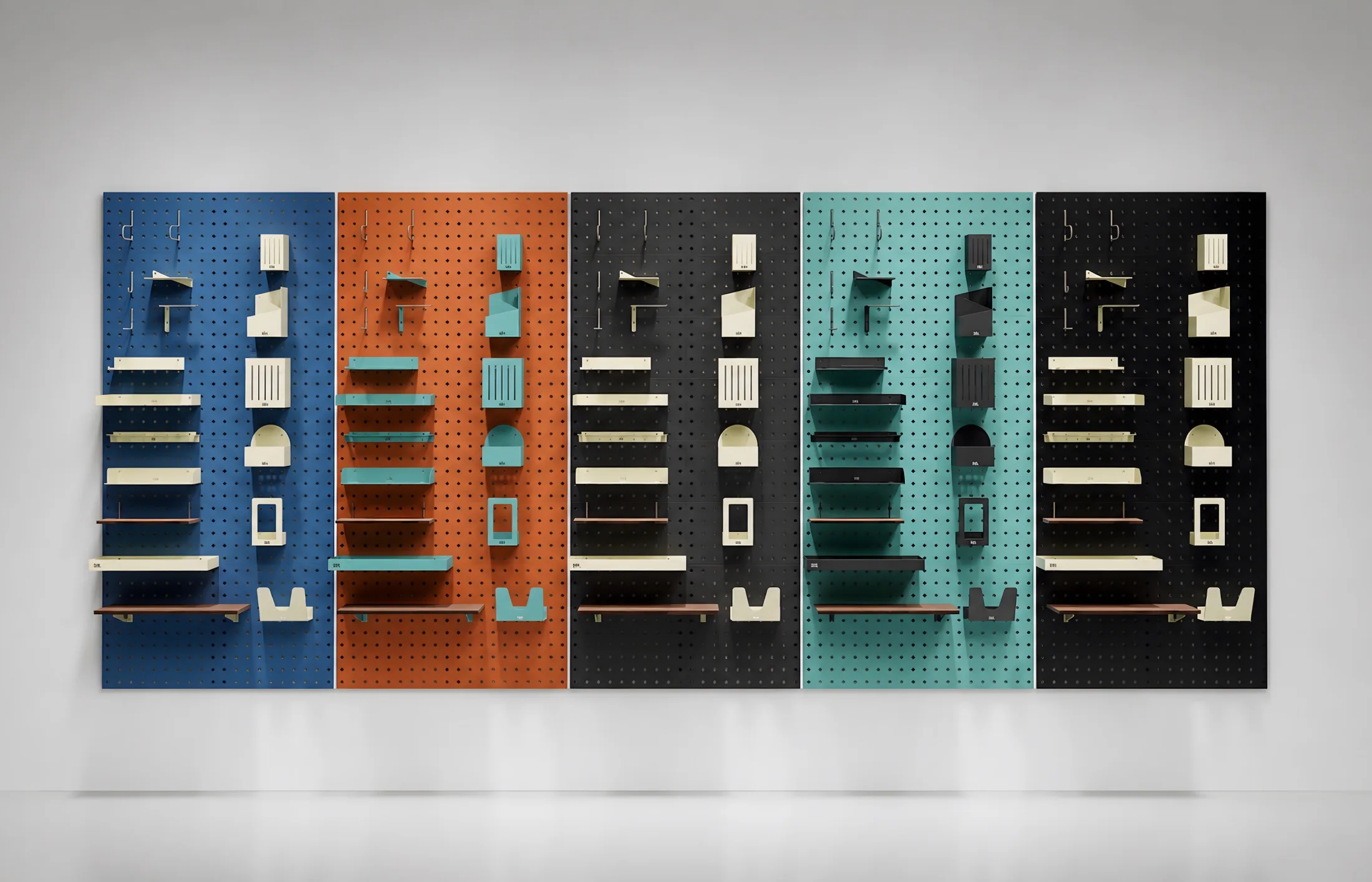 Pegboard accessory range display