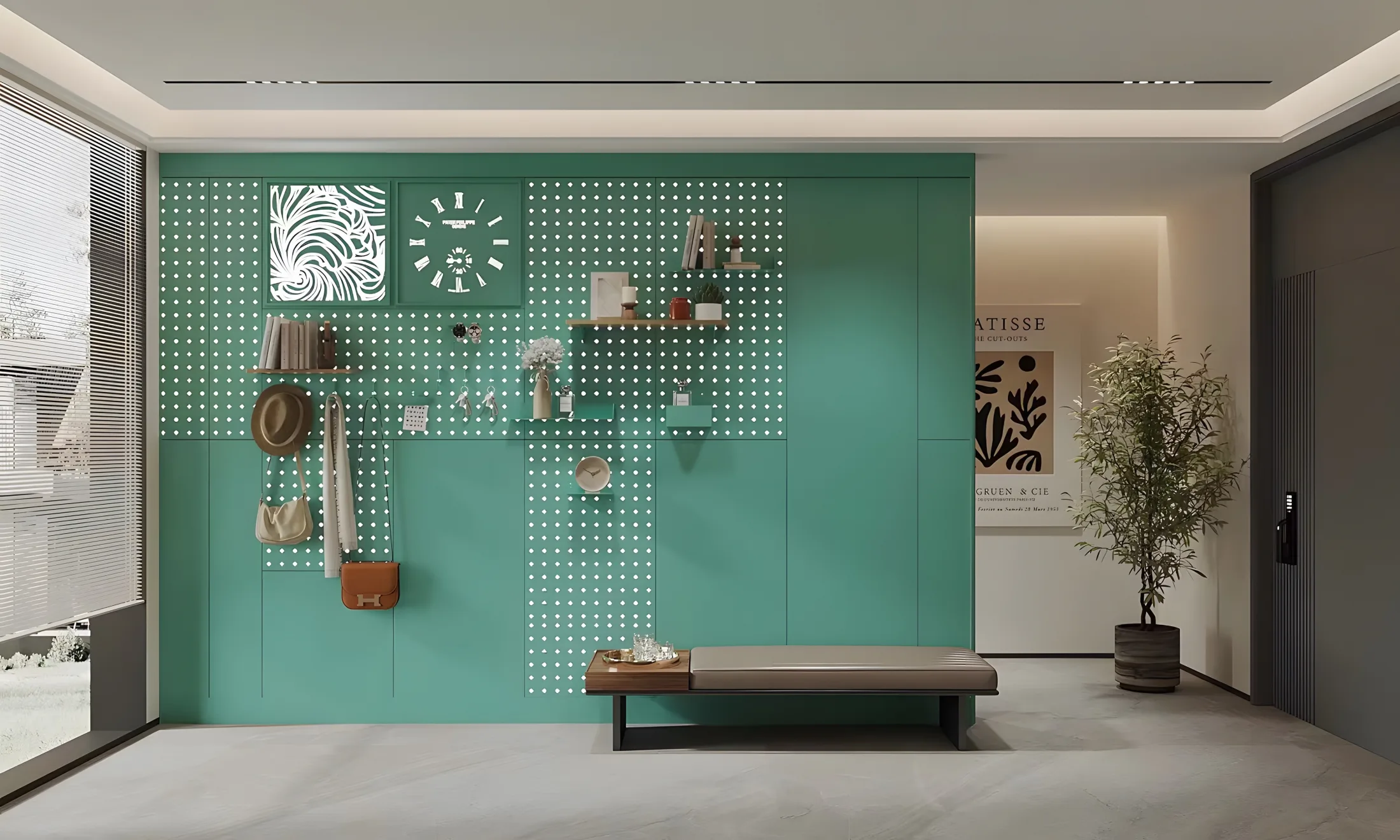 Entryway wall organization